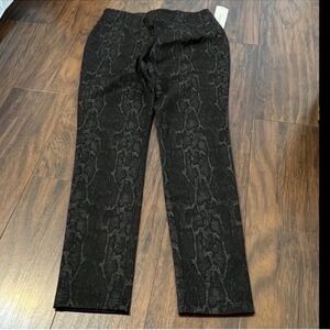 Calvin Klein Black Snake Print Pants